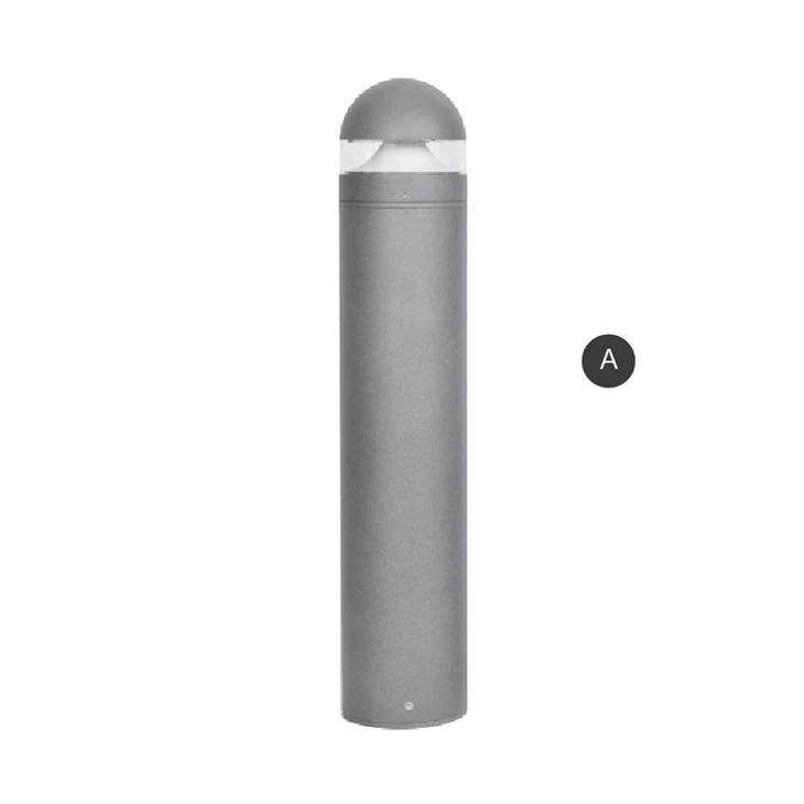 Fekete Bollard Lights kültéri